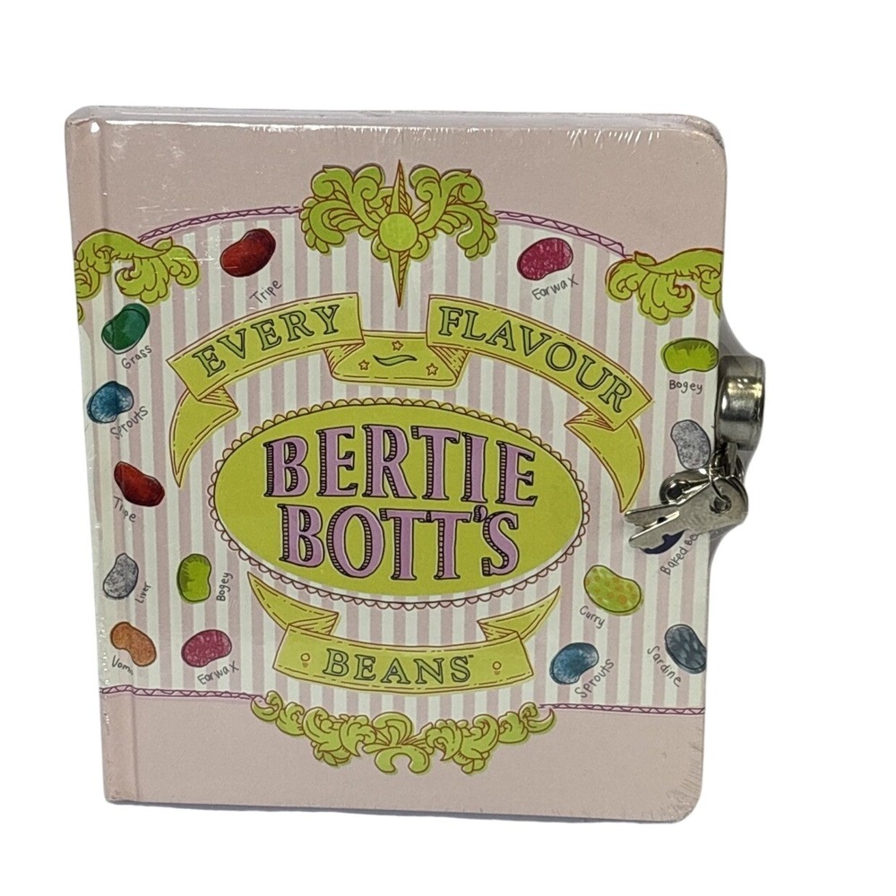 Harry Potter Bertie Botts Every Flavour Beans Lock and Key Journal Playhouse NEW